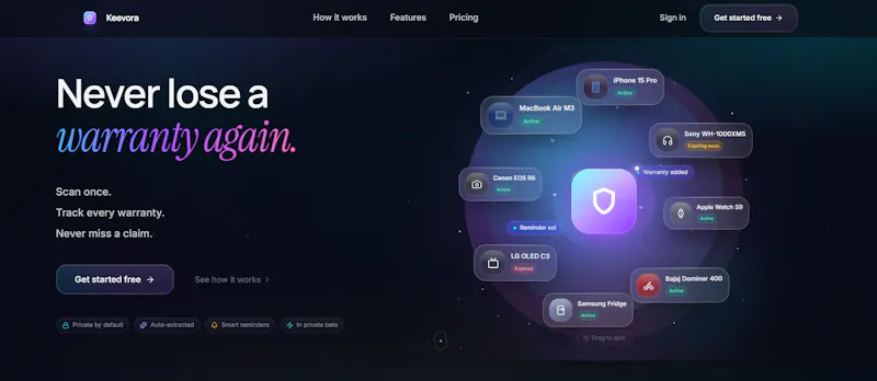 Keevora screenshot 2