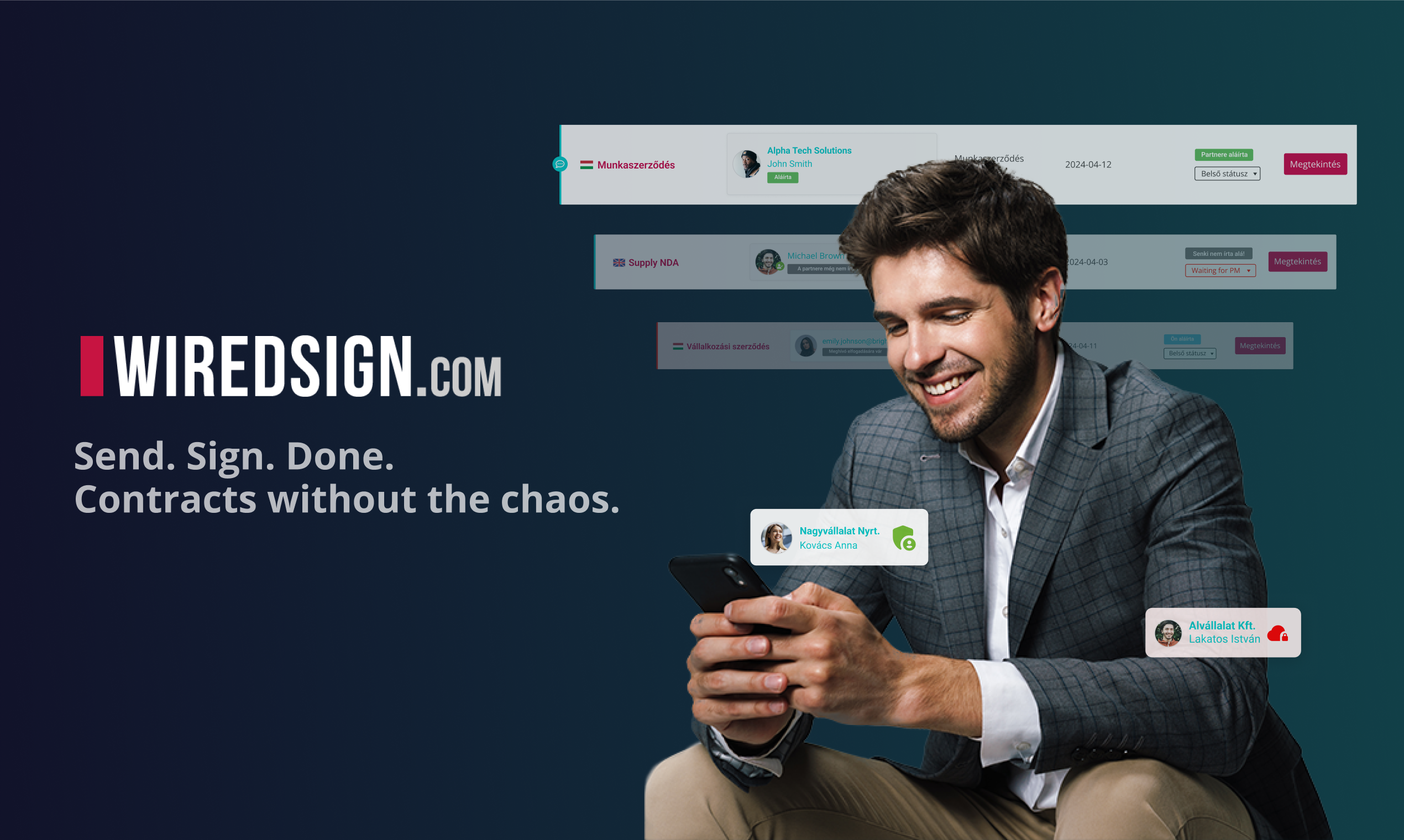 WiredSign.com - Enviar.Firmar.Hecho.- Contratos inteligentes.No hay dolores de cabeza legales. media 2