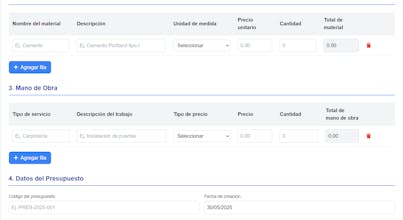 Presupuesto Pro gallery image