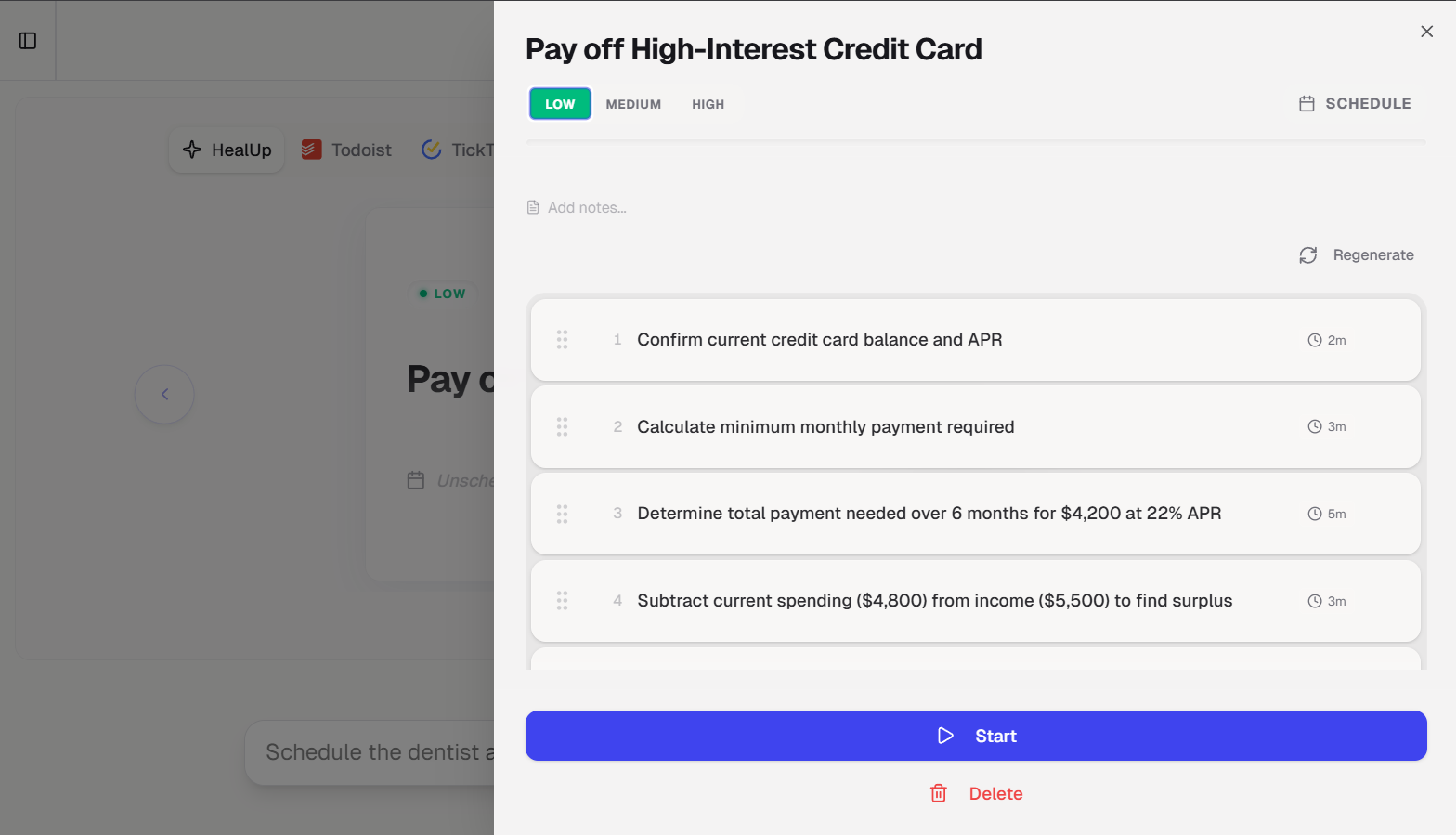 HealUp - Screenshot 3 showing product features and functionality