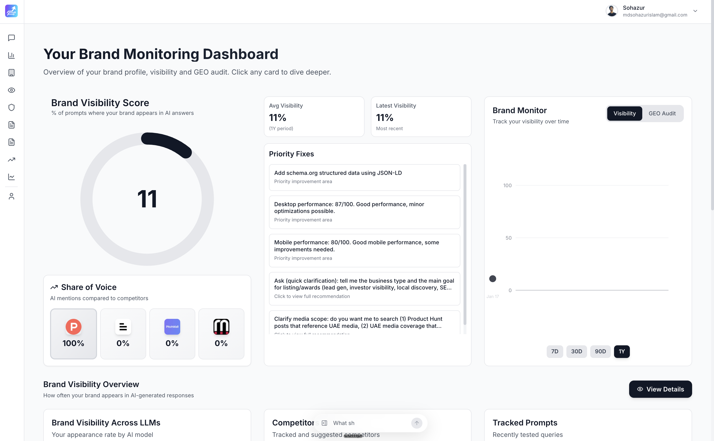 ReachLLM - Screenshot 3 showing product features and functionality