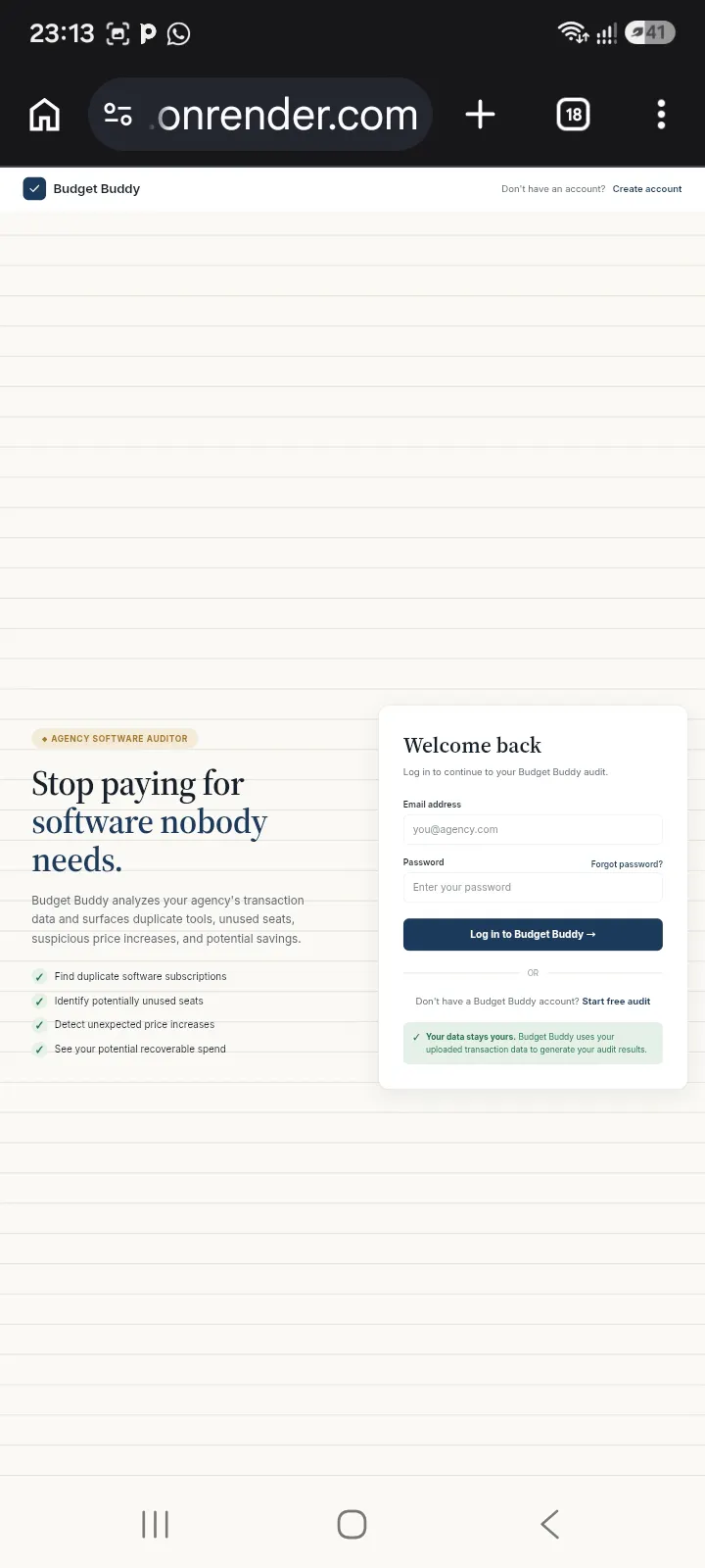 Budget Buddy— Find software waste  gallery image