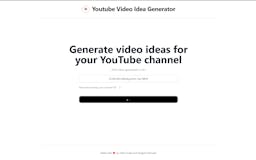 Youtube Video Ideas Generator media 1