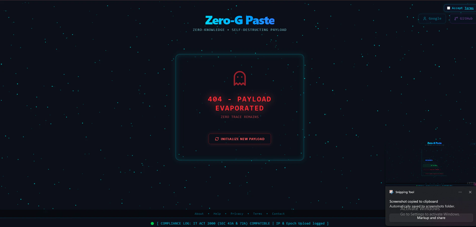 Zero-G Paste 截图 2