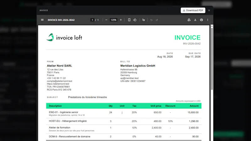 Invoice Loft screenshot 3
