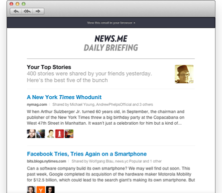 News.me (relaunched) gallery image