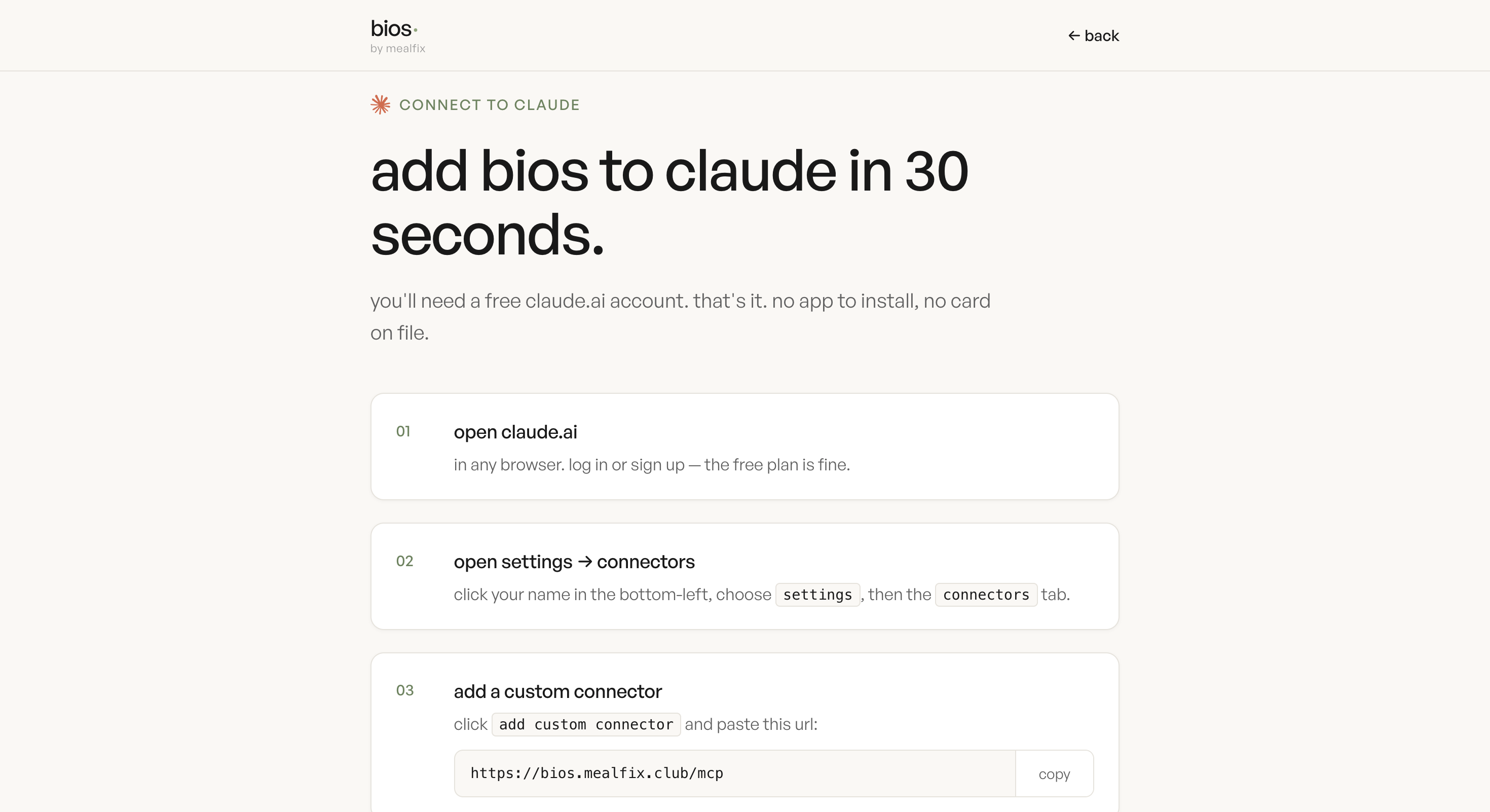bios — just tell it what you ate gallery image