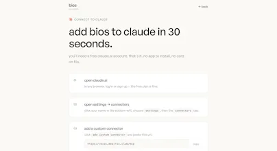 bios — just tell it what you ate gallery image