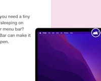 PetBar: A sleeping pet on your menu bar media 2