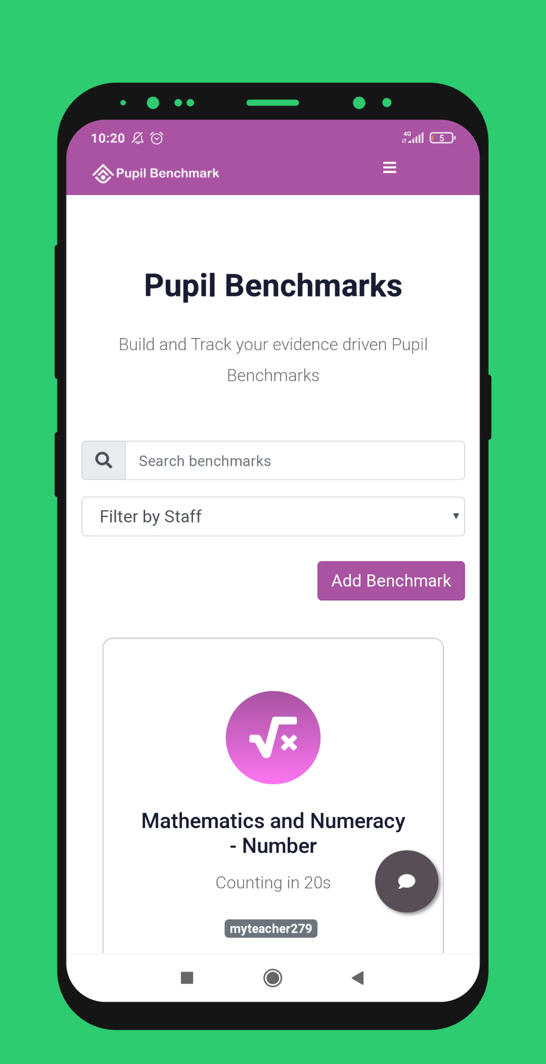 Pupil Benchmark gallery image
