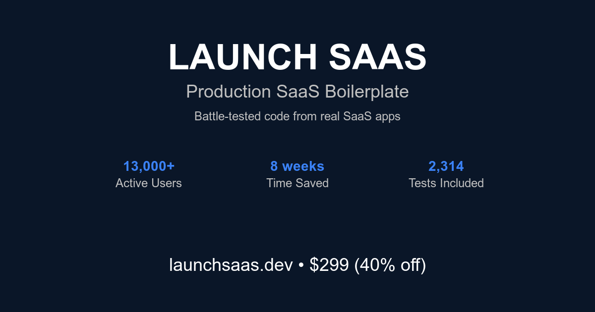 Launch SaaS - Main product screenshot demonstrating key features and user interface