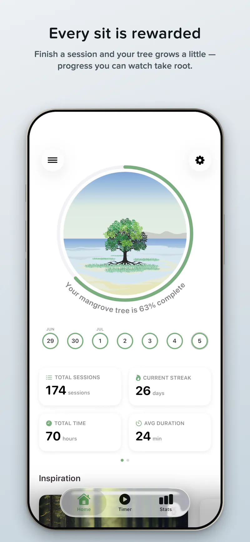 Timefully - Meditation Timer screenshot 3