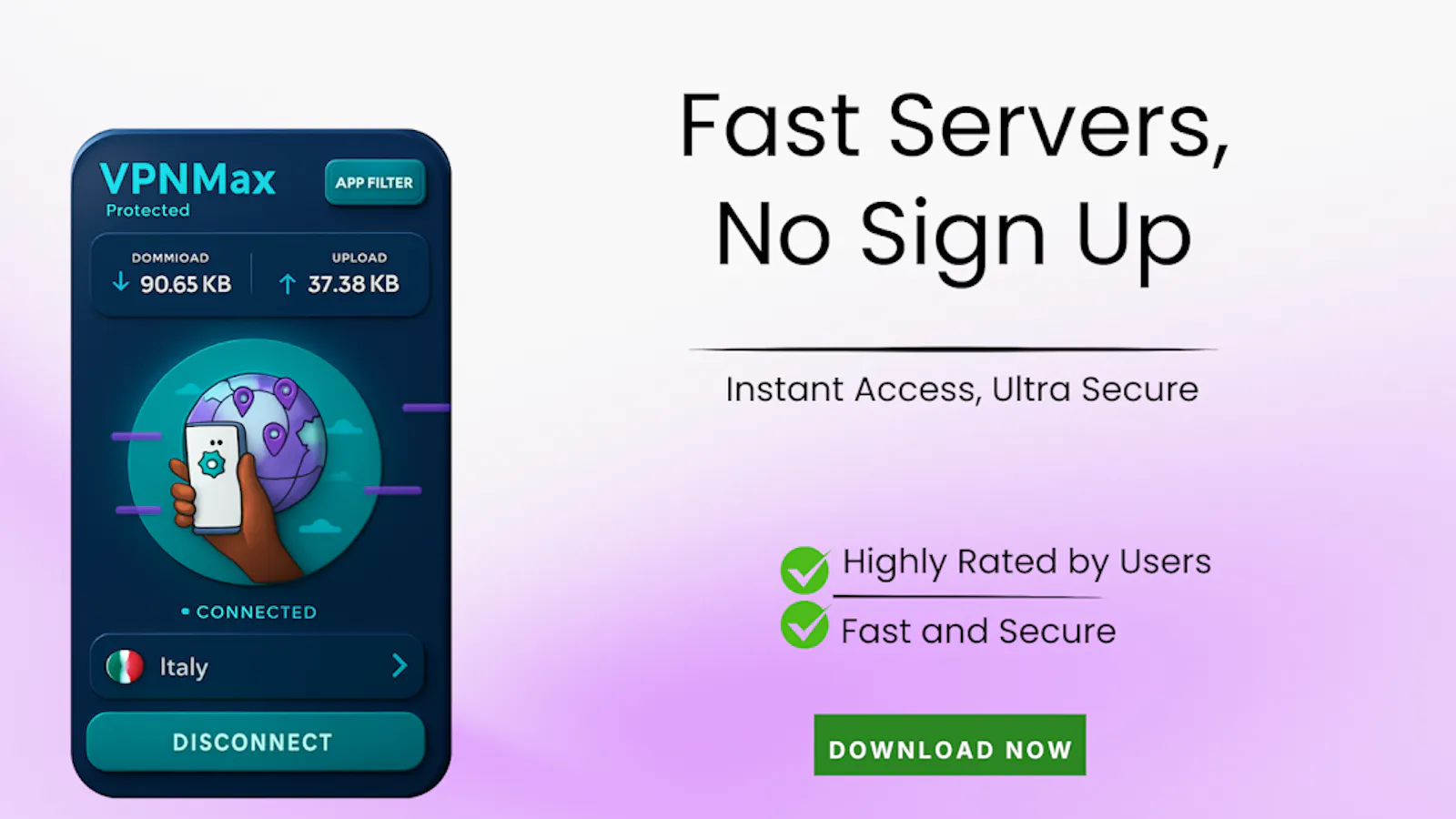VPN Max – Fast & Secure Android VPN screenshot 1