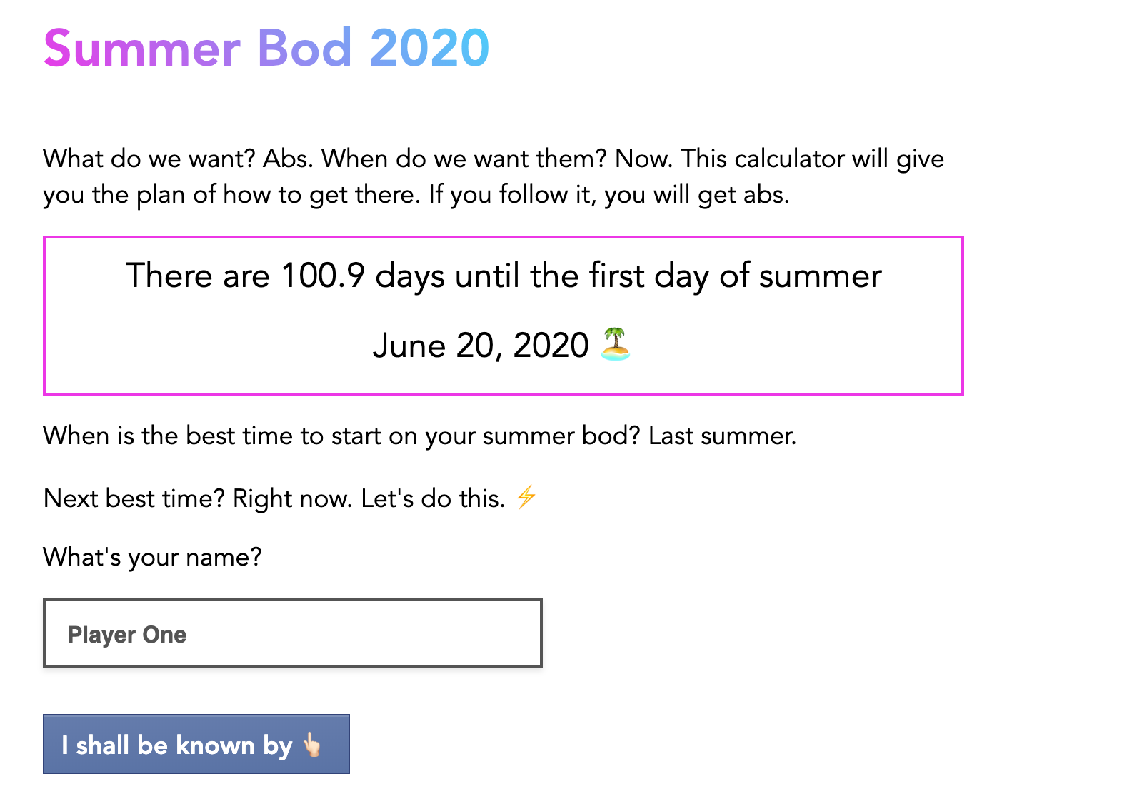 Summer Bod 2020 gallery image