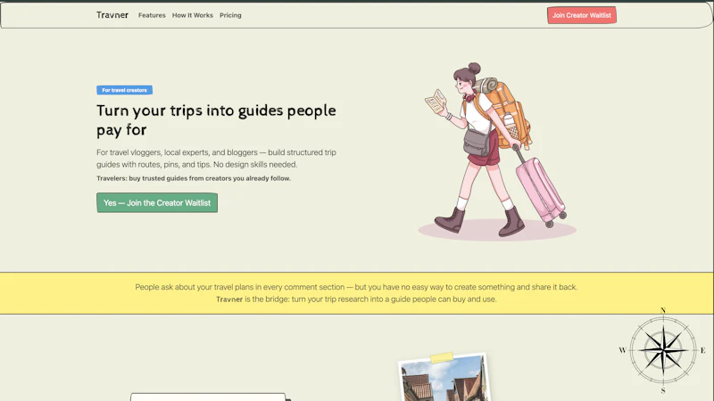 Travner screenshot 1