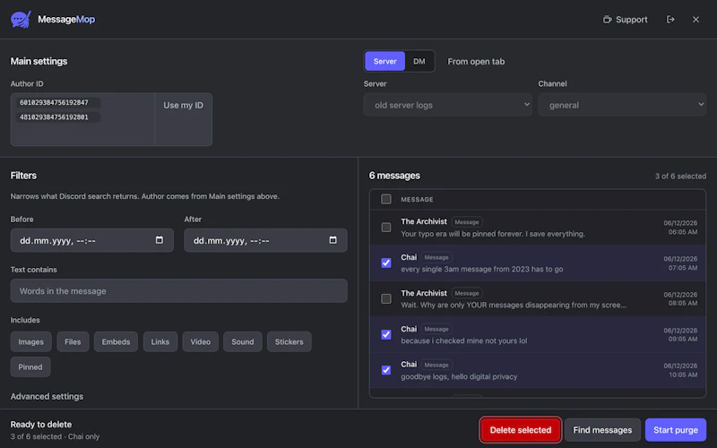 MessageMop screenshot 3