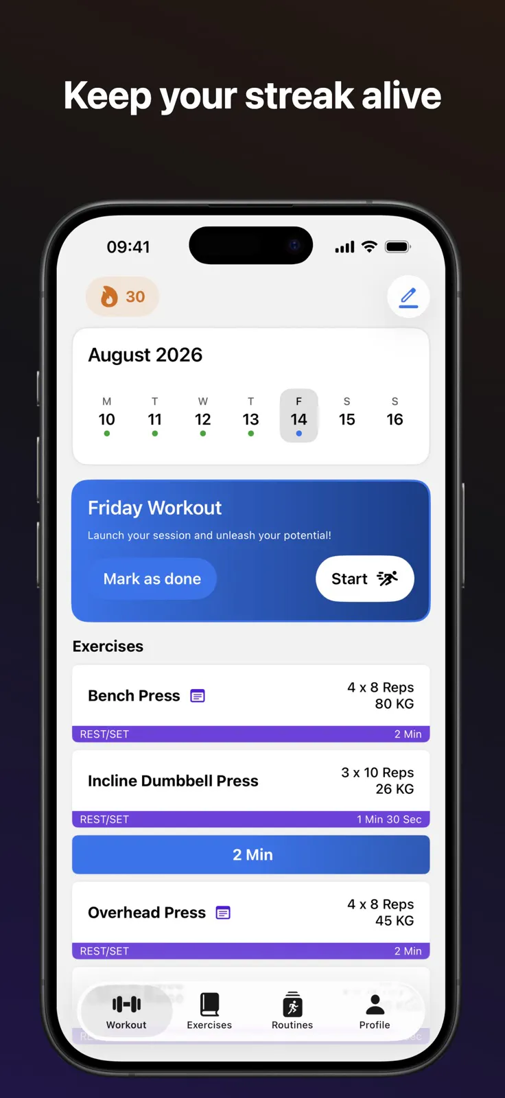 Strainup: Workout Builder gallery image