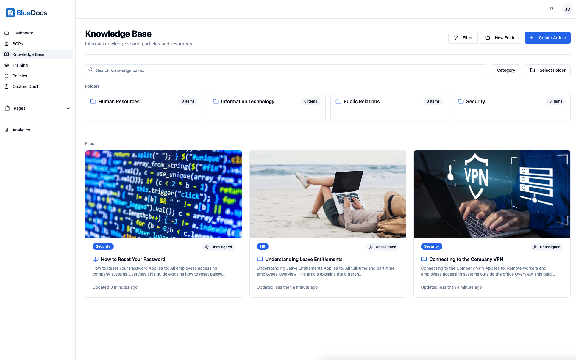 Bluedocs - Тренировать новые сотрудники в часы, а не недели медиа 3