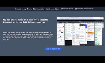Trello Tip Generator and Newsletter gallery image