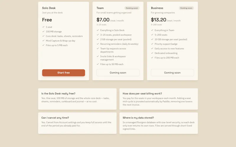 Loveley desk screenshot 6