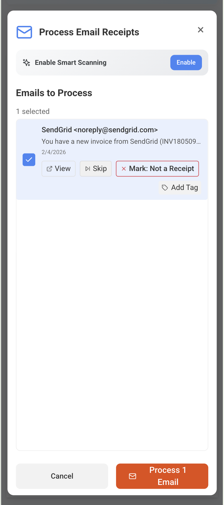 ExpenseBot - Main product screenshot demonstrating key features and user interface