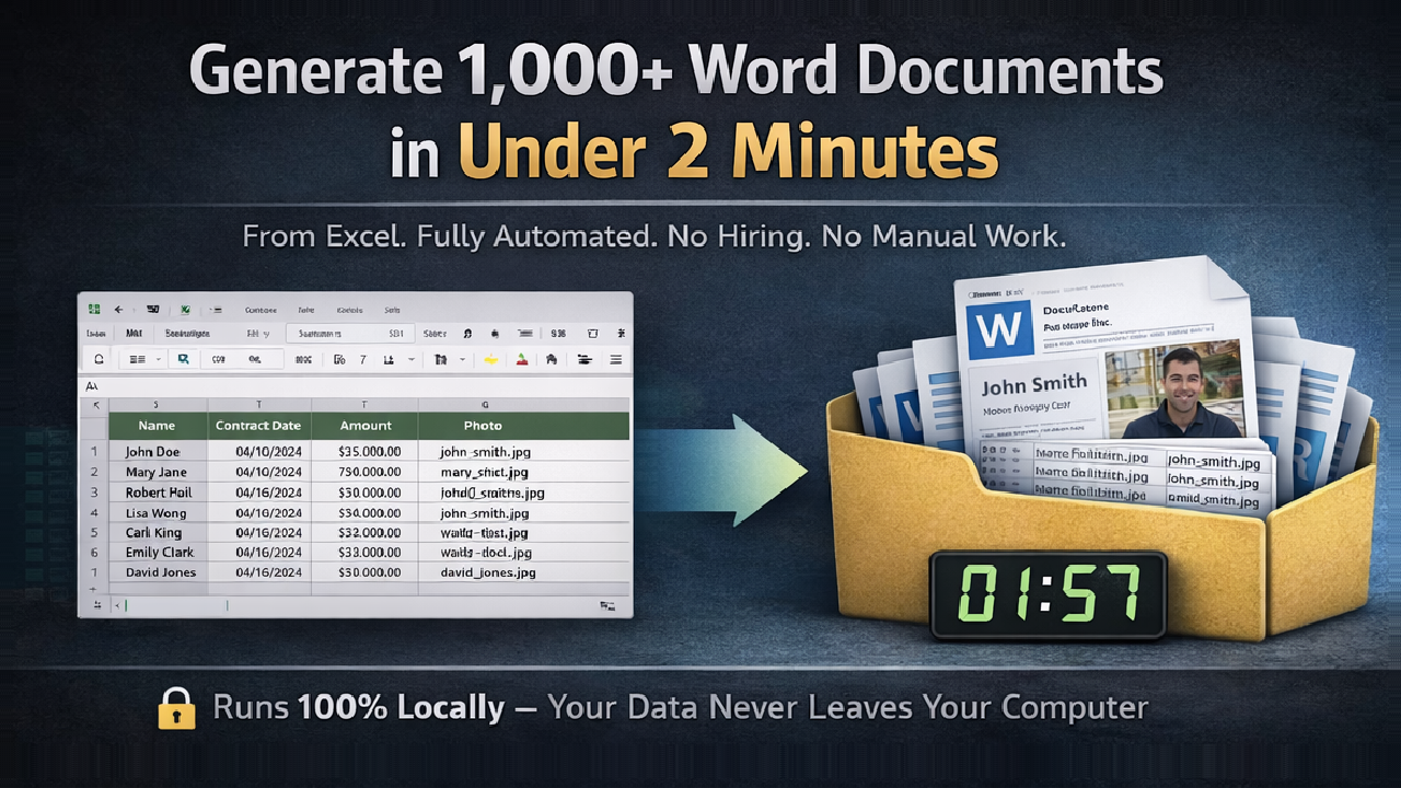 DocxForge Pro - Main product screenshot demonstrating key features and user interface