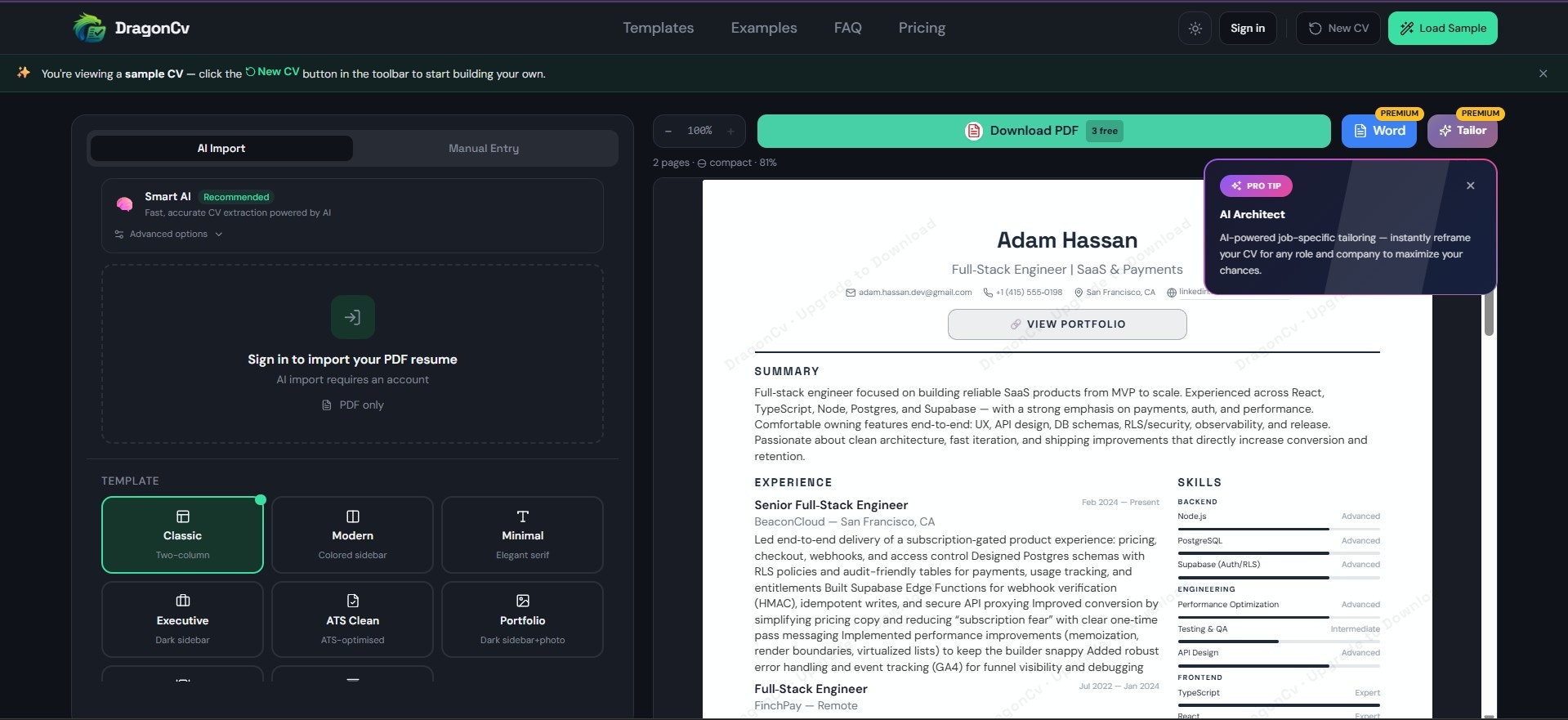 DragonCV gallery image