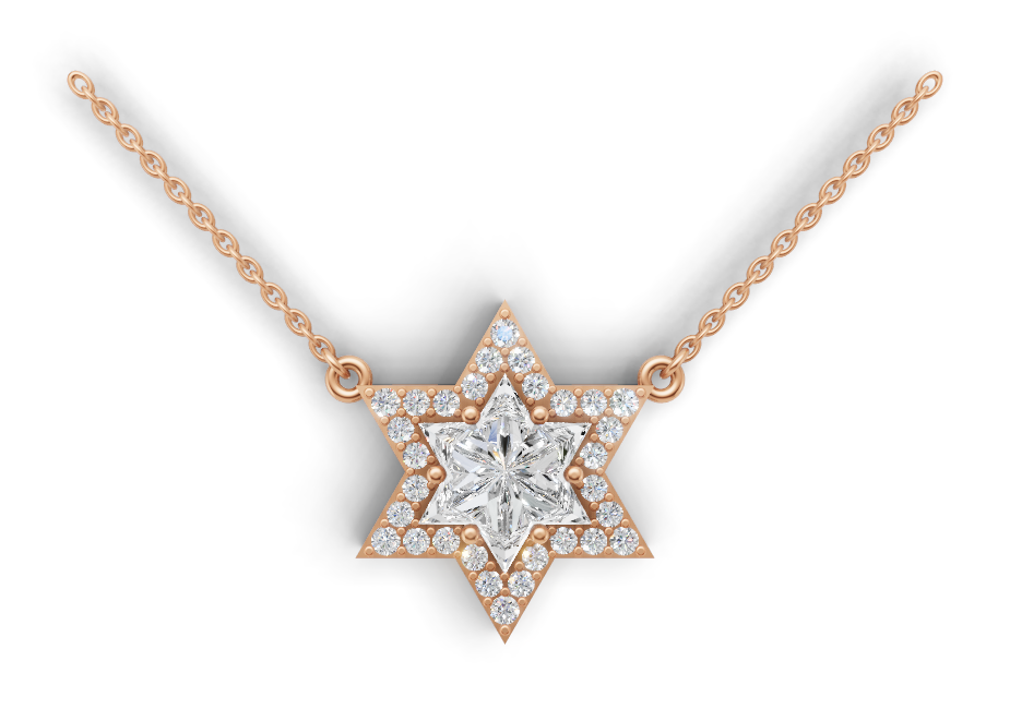 Eternal Star Bezel Diamond Pendant gallery image