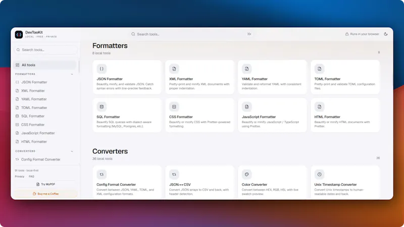 DevTooKit screenshot 4