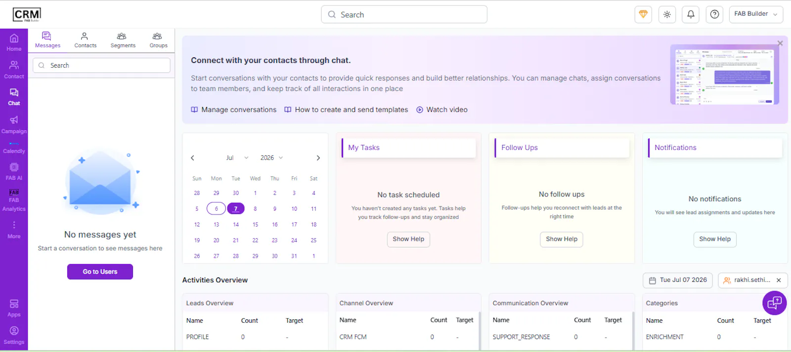 FAB CRM Software screenshot 2