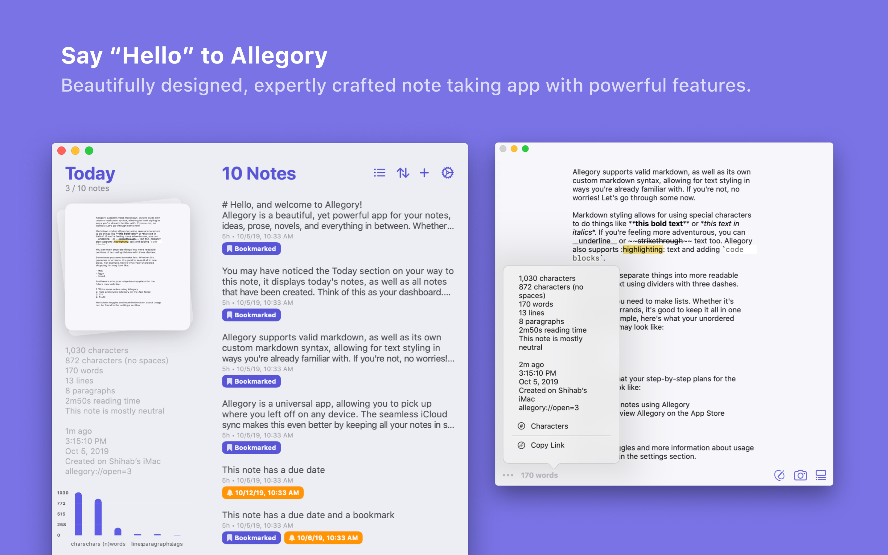 Allegory for macOS gallery image