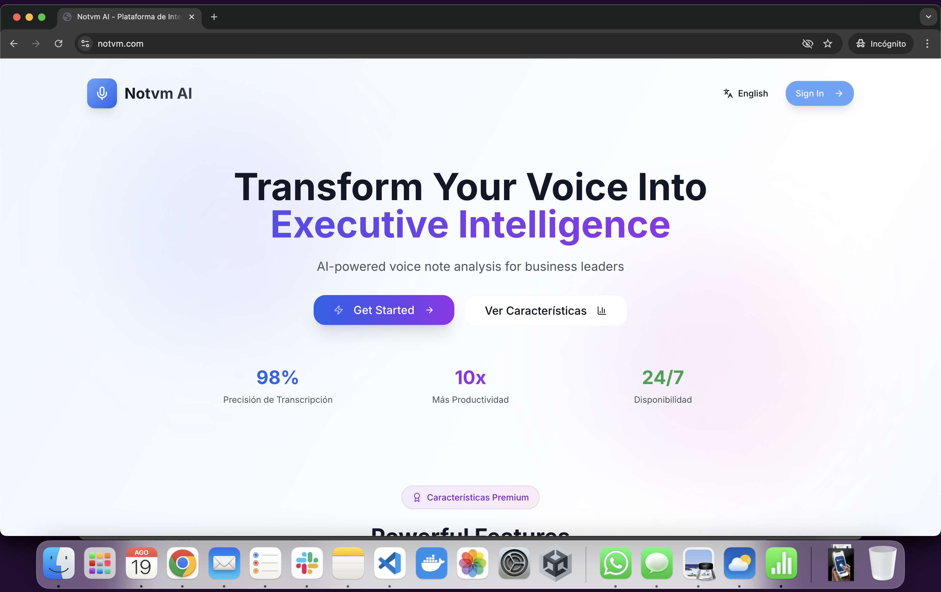 NOTVM - Piattaforma di intelligence vocale AI progettata per i leader aziendali media 1