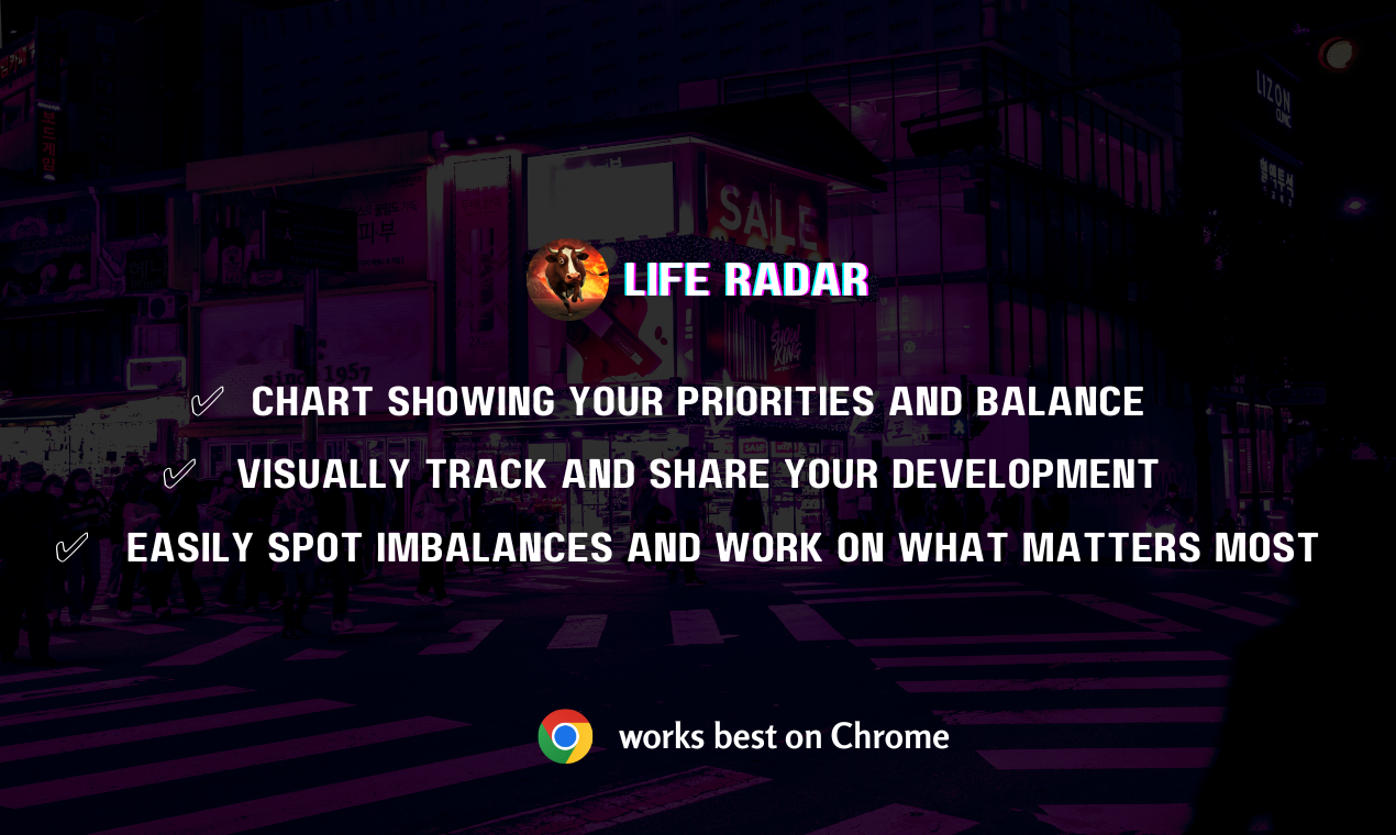 Radar de la vida - Visualice su satisfacción con la vida media 2