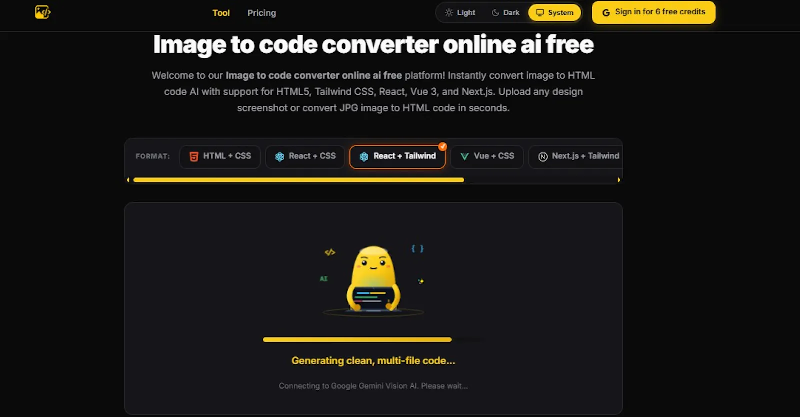Image to Code screenshot 1