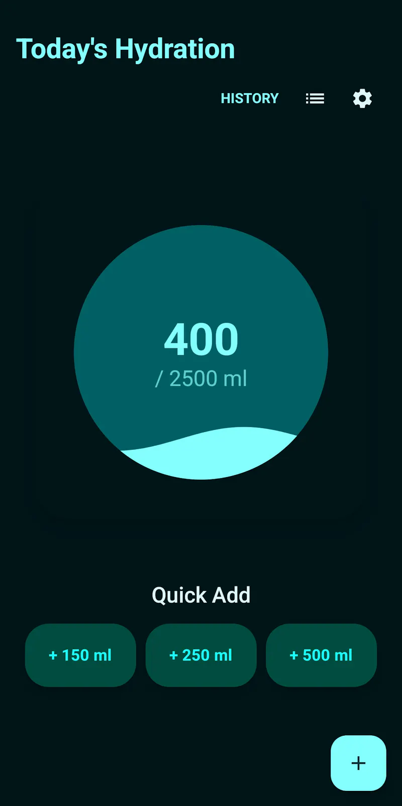 Oasis Daily Hydration Tracker screenshot 2