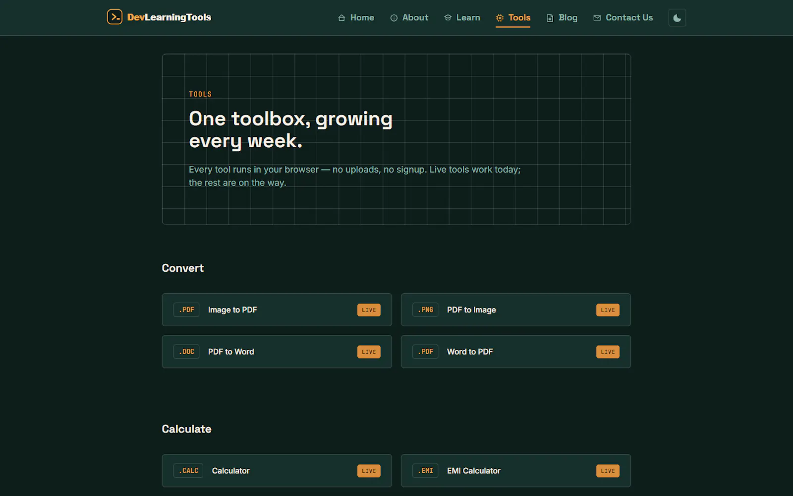 DevLearningTools screenshot 3