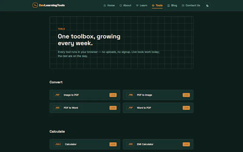DevLearningTools screenshot 3