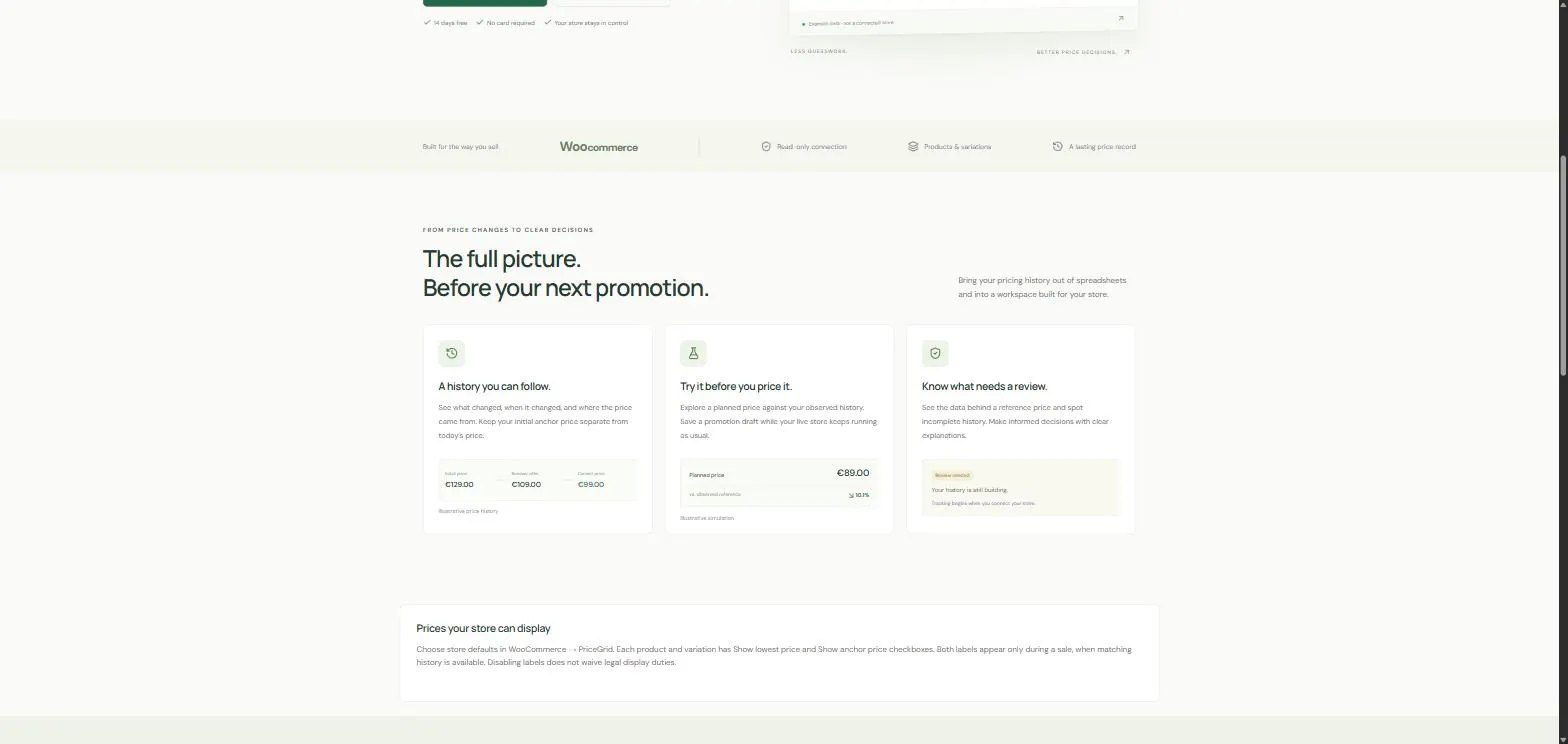 PriceGrid for WooCommerce gallery image
