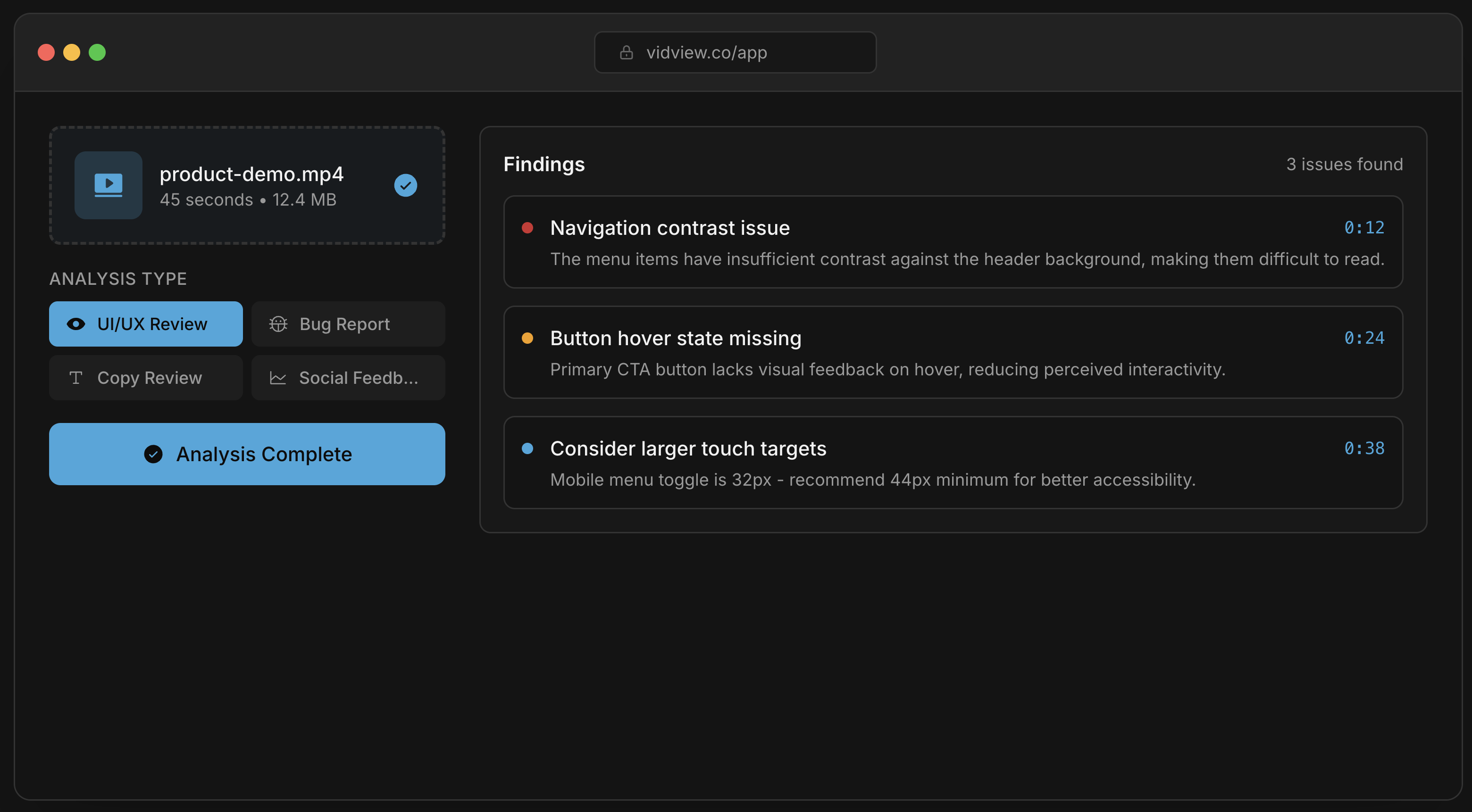 VidView - AI Video Analysis gallery image