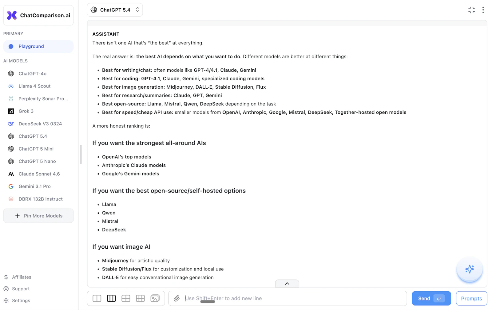 ChatComparison screenshot 6