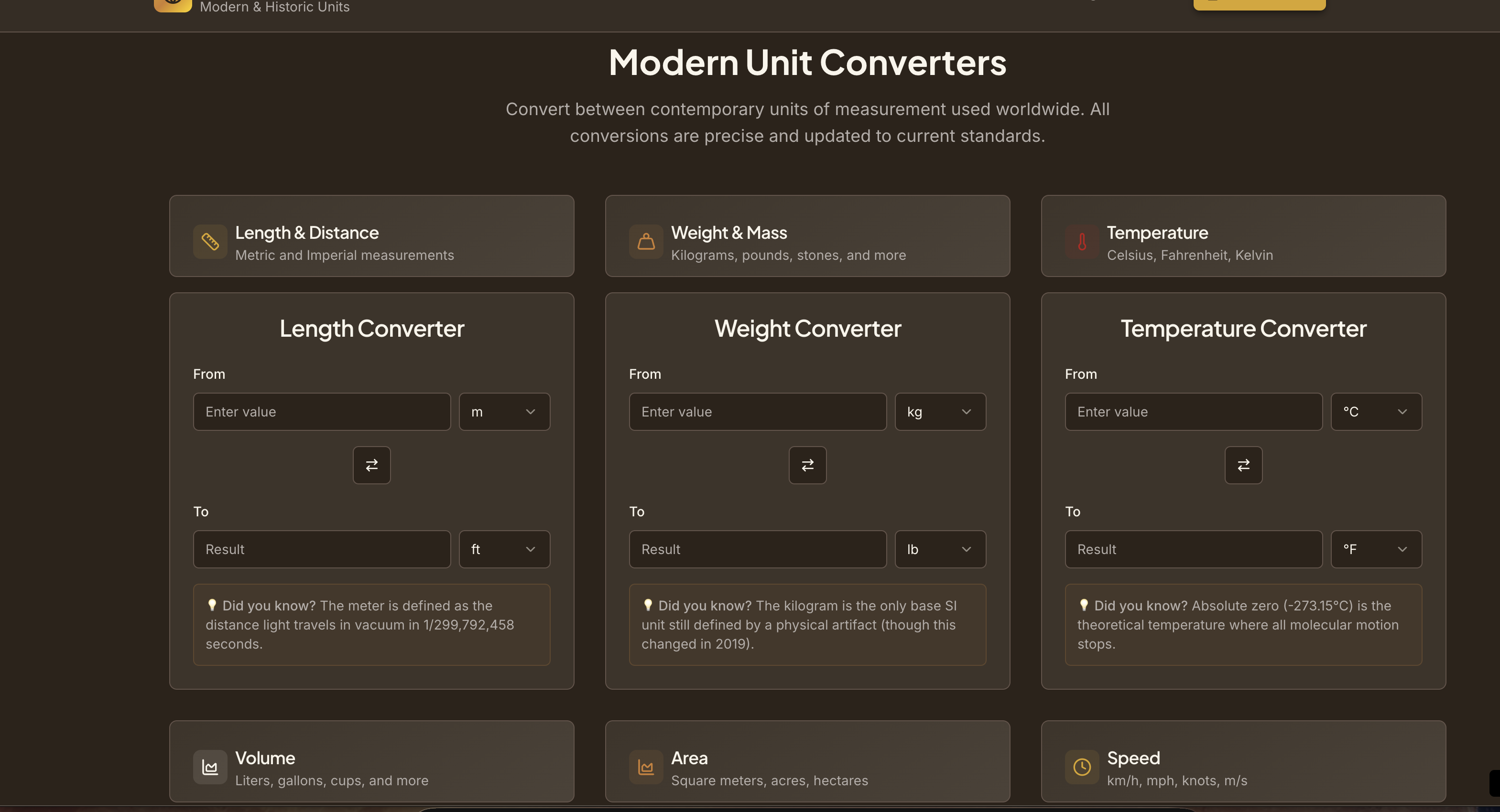 Hub del convertitore universale - Convertitore unità moderne e storiche media 3