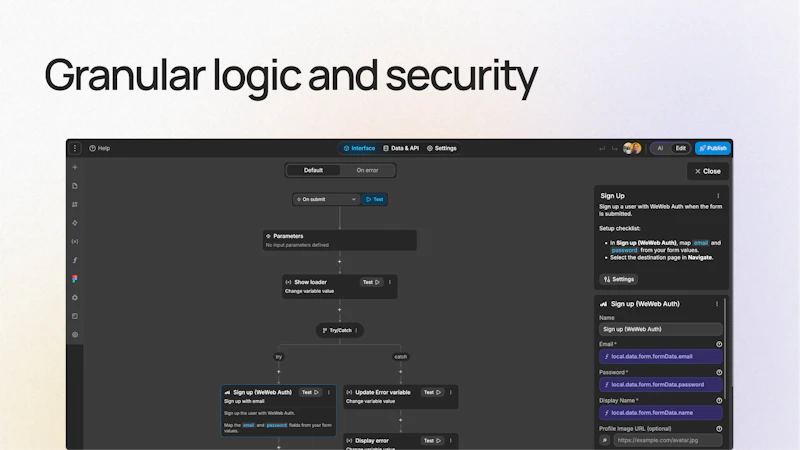WeWeb 3.0 screenshot 4