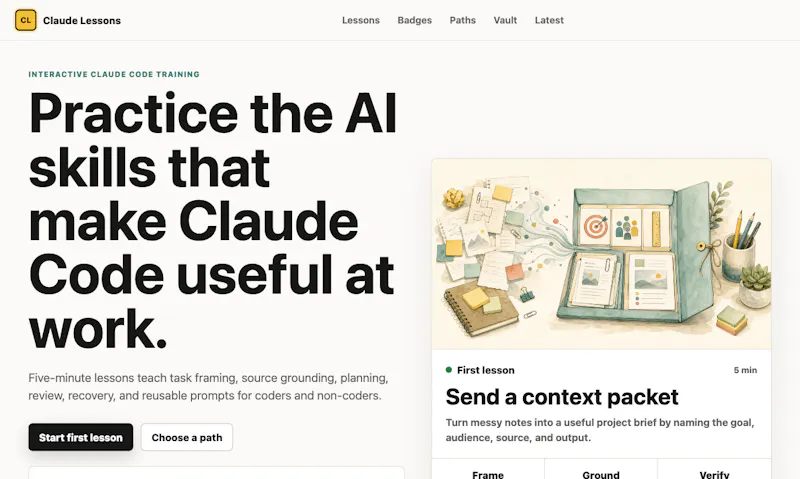 Claude Lessons screenshot 1