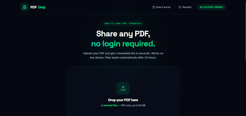 PDF Drop screenshot 1