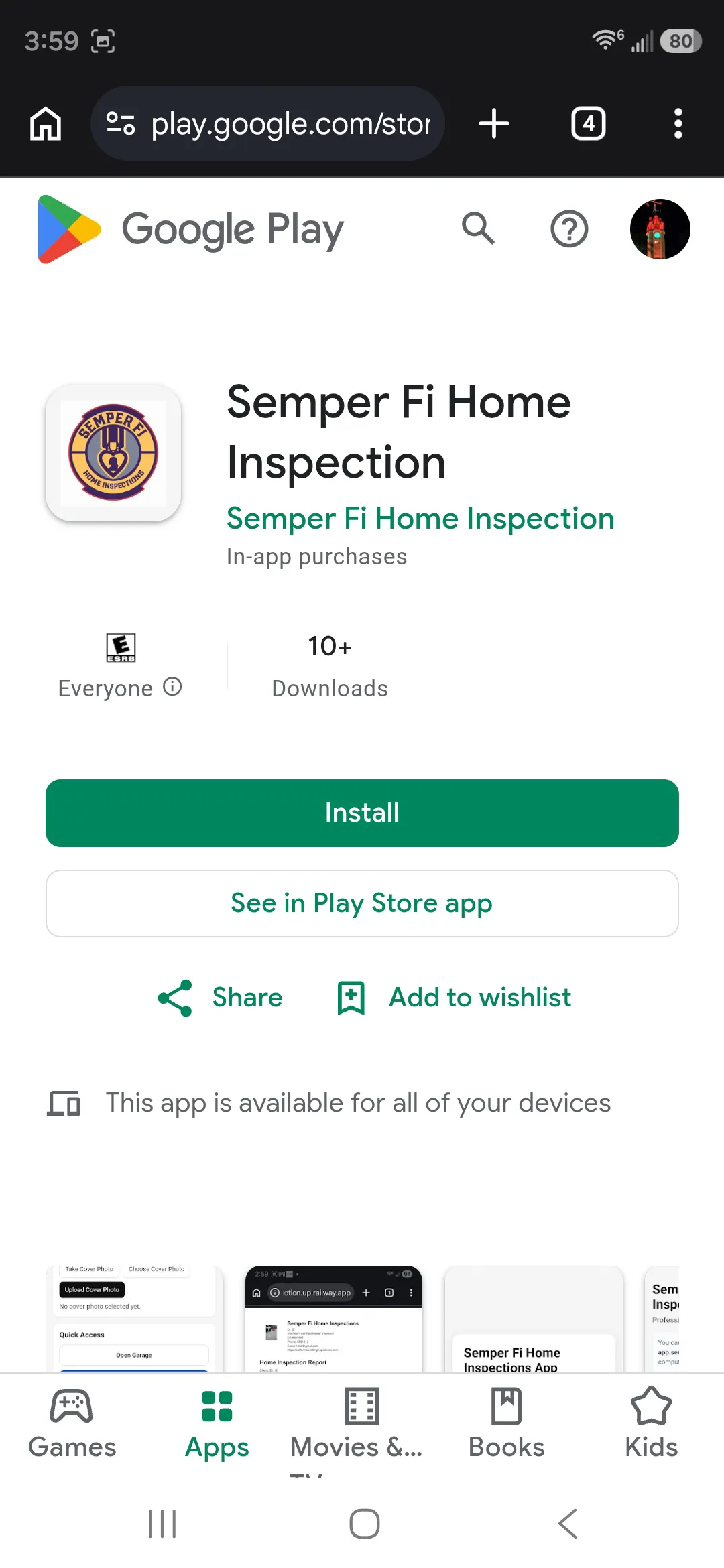 Semper Fi Home Inspection screenshot