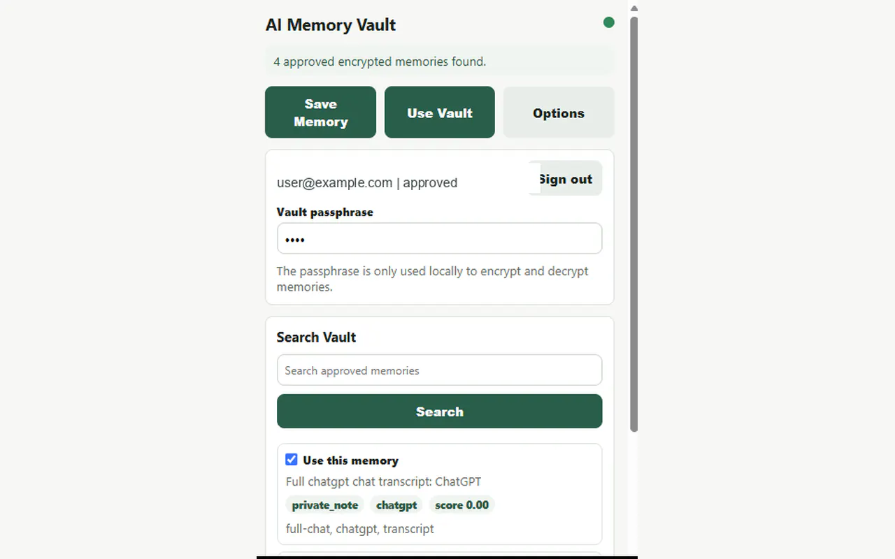 AI Memory Vault gallery image