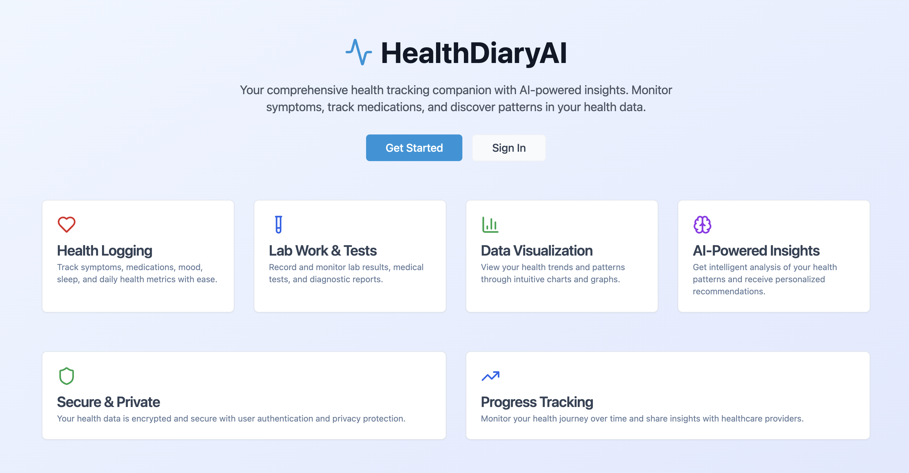 HealthDiaryAI logo