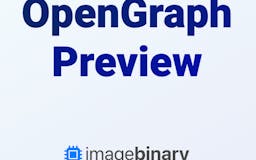 OpenGraph Preview by ImageBinary media 1