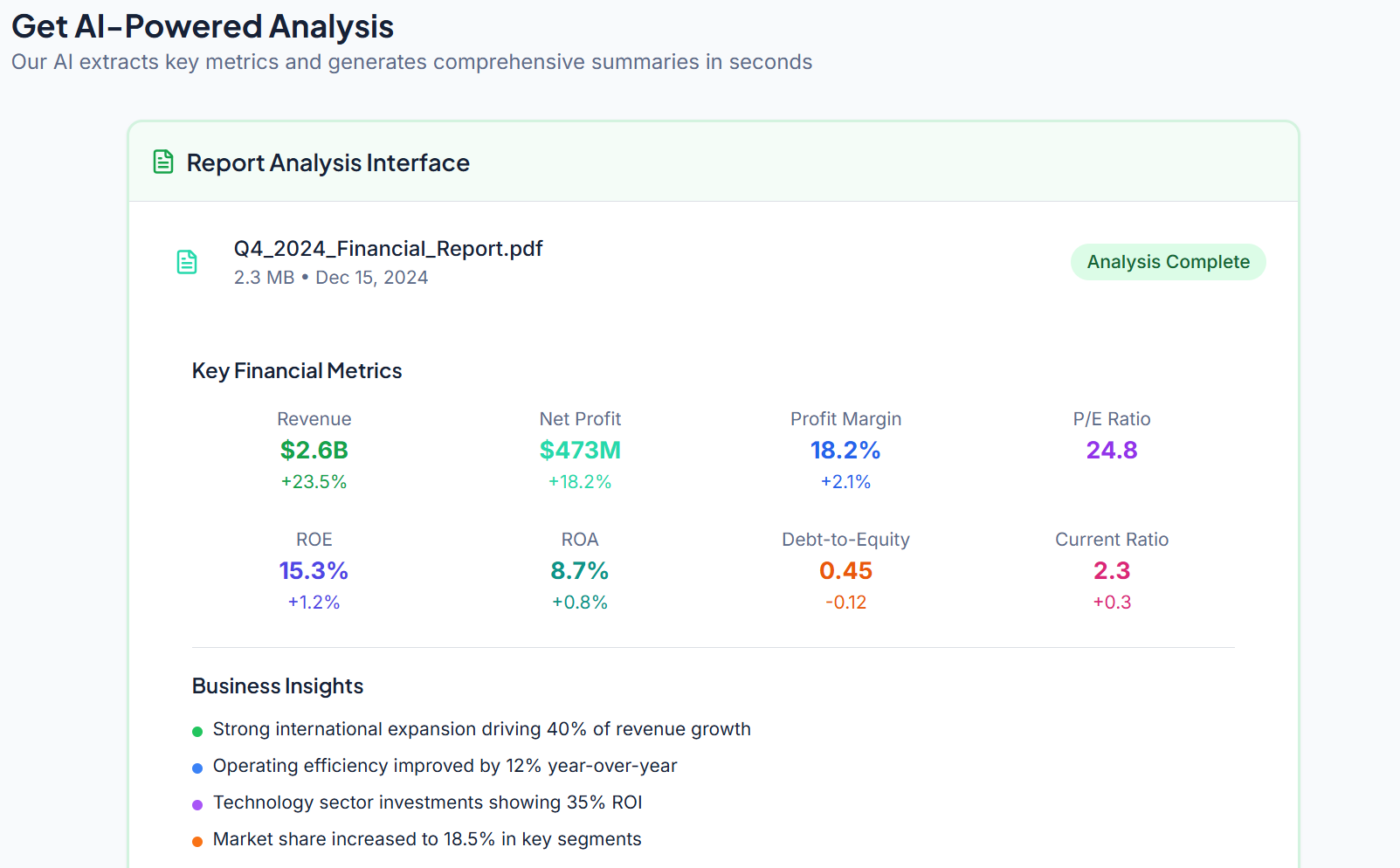 AI Financial Report (10K, Q, etc)  gallery image