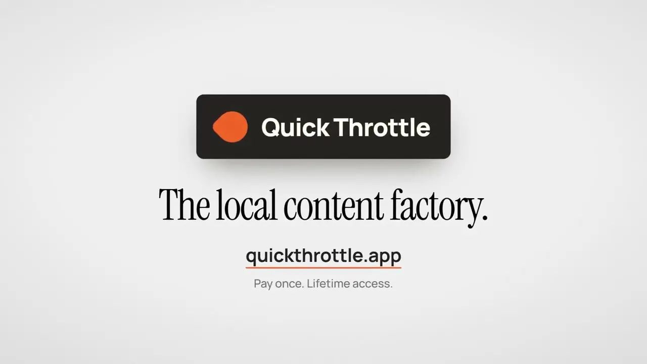 QuickThrottle - Local content factory gallery image